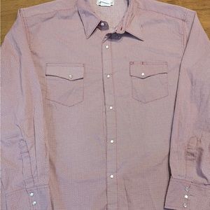 Wrangler Western Shirt Pearl Snaps geometric